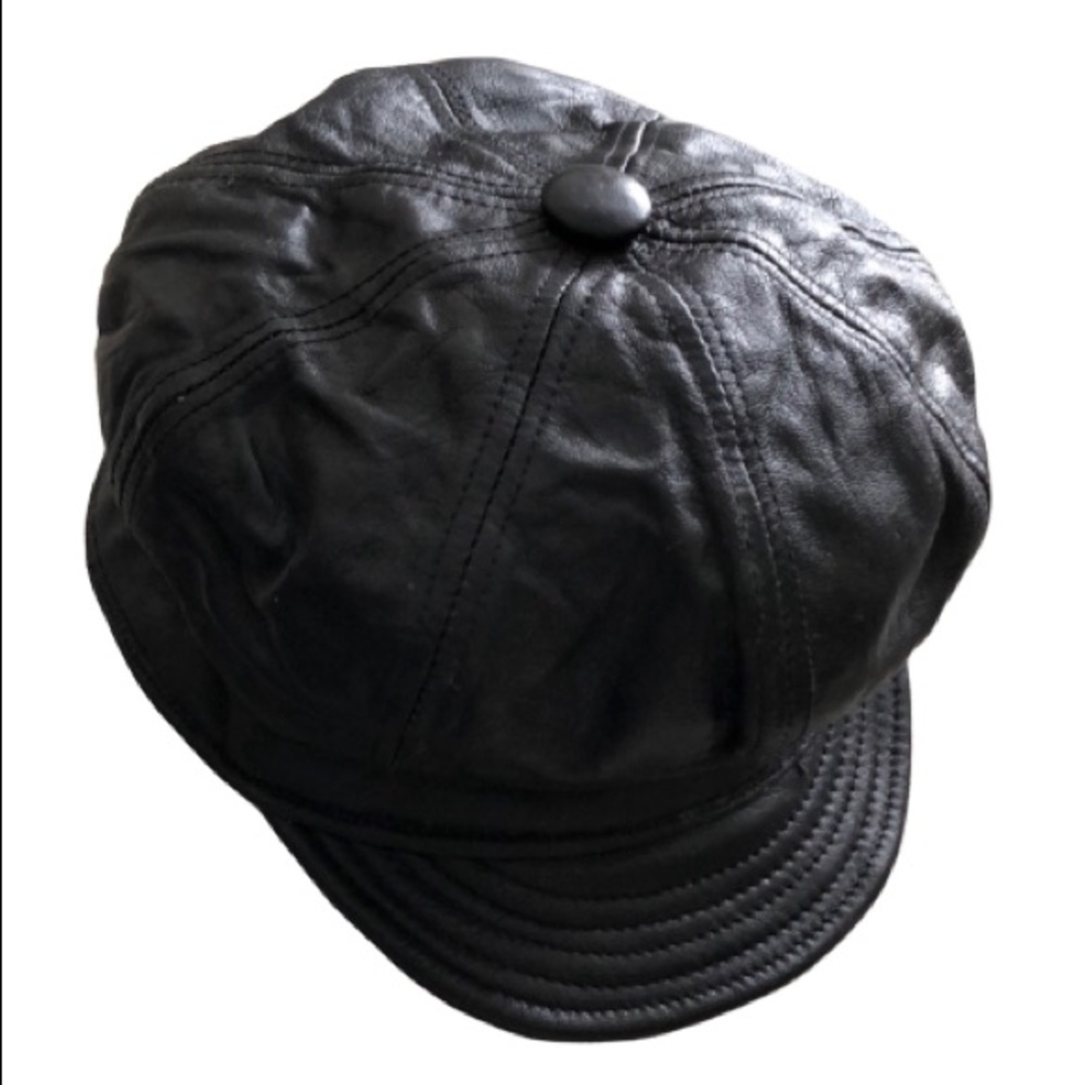 🖤BLACK LEATHER CAP🖤
